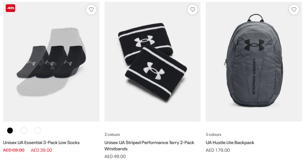 Accessories with Under Armour UAE