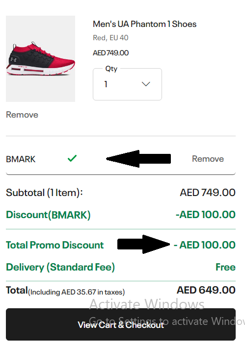 Apply Under Armour UAE Promo Code