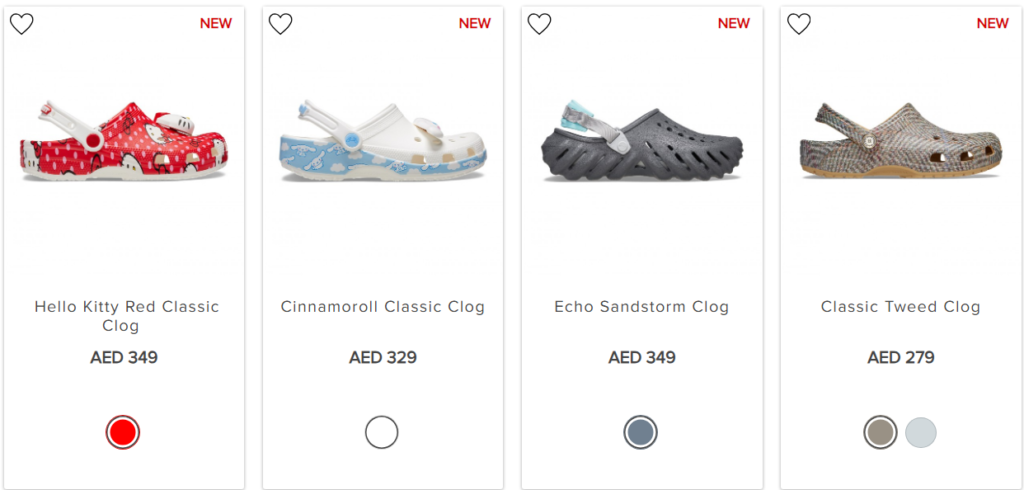 Clogs Collection Available at Crocs UAE