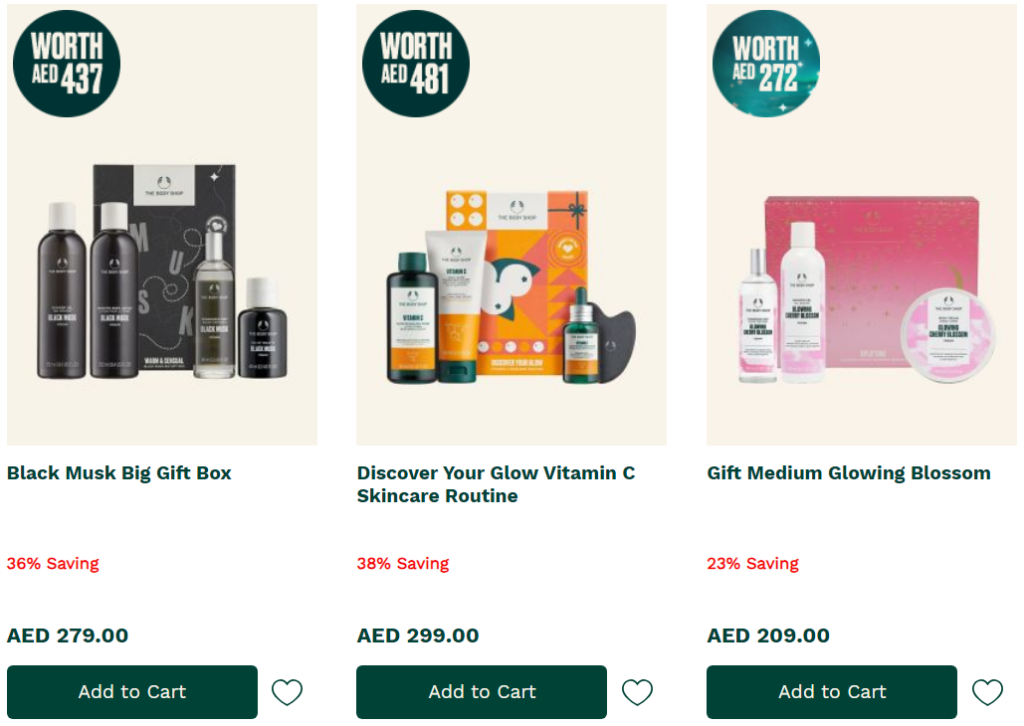 Gifts and Accessories from The Body Shop UAE