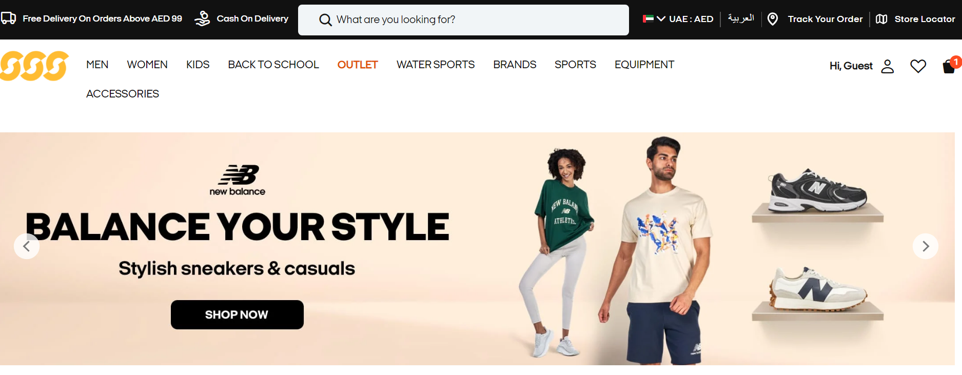 Go to Sun & Sand Sports Website