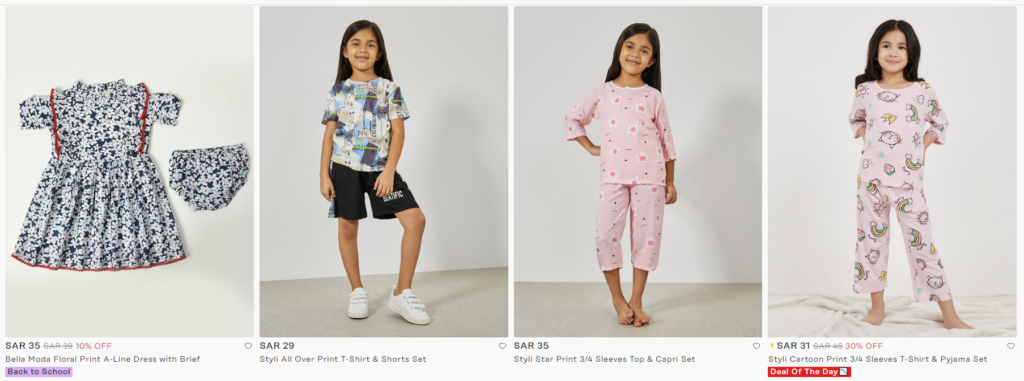 Kid's Apparel at Styli