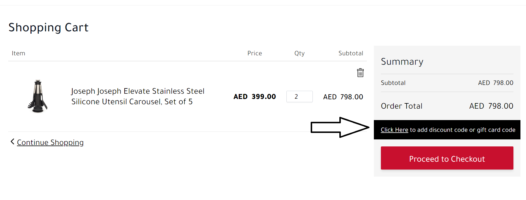 Look for Coupon Code Option