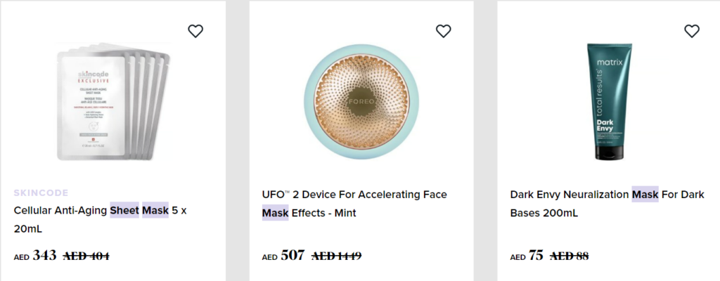 Speciality Mask