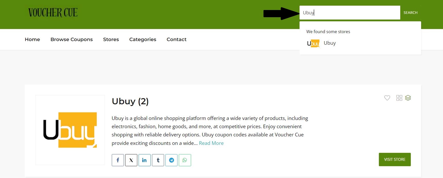 Visit Voucher Cue Website for Ubuy Coupon Codes