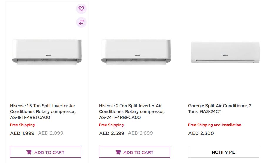 Air Conditioners at Better Life UAE